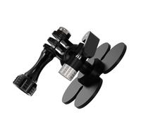 YIZITU Support à ventouse pour caméra de sport - 3 pinces - Base adhésive à tête sphérique de 17 mm - Conforme aux surfaces incurvées - Capacité de 300 g - Base adhésive