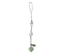 YIZITU Sweet Four Leaf Herbe Téléphone Charm Sangles Porte-clés de voiture Pendentifs Mode Décoration Sac Lanière Accessoires de sac à main