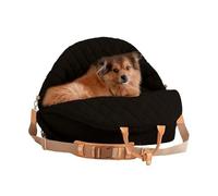 YIZITU Systèmes De Voyage Convertibles pour Animaux Compagnie Transporteurs Sécurité Voiture Lit Plié Base Antidérapante Anneaux Sécurité Poche Rangement Accessoires Chiens Soulagement