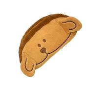 YIZITU Trousse à crayons de grande capacité en peluche légère avec fermeture éclair pour femme et fille Fournitures scolaires, Carlin marron clair