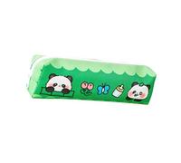 YIZITU Trousse à crayons de grande capacité en polyuréthane avec fermeture éclair pour étudiante, fille, femme, voyage, adolescente, Bébé Panda