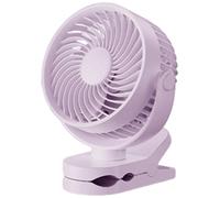 YIZITU Ventilateur de bureau portable à clipser à piles - Petit ventilateur de bureau USB puissant - Silencieux - Rechargeable - 4 vitesses