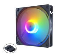 YIZITU Ventilateur Silencieux pour D'ordinateur 12cm 4 Broches 45CFM Flux d'air Durabilité ABS Flux d'air L Design Boîtier Couleur Ventilateur avec Flux d'air