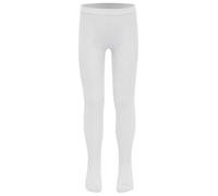 YiZYiF Collants en Maille Enfant Fille Collant Danse Classique avec Pieds Collant de Ballet Coton Leggings Danse Yoga Gymnastique Dancewear 3-12 Ans Blanc 9-12 ans