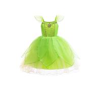 YiZYiF Costume de Fées de la Forêt Enfant Fille Cosplay Carnaval Déguisement Fée Clochette Costume Fée Princesse Jeu de Rôle Mascarade Noël Halloween 12 Mois -13 Ans Vert 12-13 ans