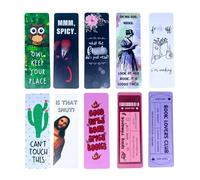 YJ PREMIUMS Lot de 10 marque-pages amusants, marque-pages amusants pour lire Jésus is That smutt smut off I'm Reading Can't Touch This pour femmes adultes amateurs de livres, cadeau pour mère,
