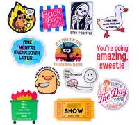 YJ PREMIUMS Lot de 12 aimants de réfrigérateur - Memes Amusants, Animaux Mignons et Mots pour décoration de Maison/Bureau