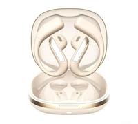 Yj55 Ai Casque de traduction sans fil avec structure d'oreille ouverte 164 pour une conversion instantanée et léger 5 g pour le sport Blanc (couleur peau)
