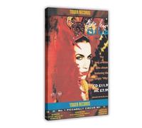 YJACED Mini poster vintage original sur toile « Clipping » de Annie Lennox Diva - Décoration pour chambre à coucher, bureau, chambre, cadeau - 20 x 30 cm
