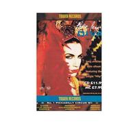 YJACED Mini poster vintage original sur toile « Clipping » de Annie Lennox Diva - Décoration pour chambre à coucher, bureau, chambre, cadeau - 30 x 45 cm