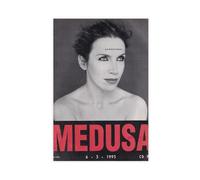 YJACED Mini poster vintage original sur toile clipping de magazine Annie Lennox Medusa - Décoration murale pour salon, chambre à coucher - 50 x 75 cm