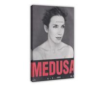 YJACED Mini poster vintage original sur toile clipping de magazine Annie Lennox Medusa - Décoration pour chambre à coucher, bureau, chambre, cadeau - 20 x 30 cm