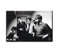 YJACED Mini poster vintage original sur toile « Clipping » de magazine - Joy Division London YMCA, août 1979 - Décoration pour chambre à coucher, bureau, chambre, cadeau (40 x 60 cm)