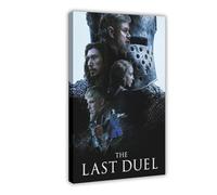 YJACED Poster du film The Last Duel sur toile - Décoration murale pour salon, chambre à coucher - 60 x 90 cm