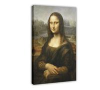 YJACED Poster Mona Lisa Smile sur toile pour décoration de chambre à coucher, bureau, chambre, cadeau 30 x 45 cm
