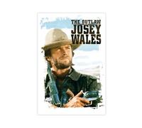 YJACED Poster sur toile The Outlaw Josey Wales - Décoration pour chambre à coucher, bureau, chambre - Cadeau - 20 x 30 cm