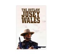 YJACED Poster The Outlaw Josey Wales sur toile - Décoration murale pour salon, chambre à coucher - 30 x 45 cm