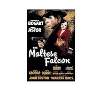 YJACED Poster vintage sur toile The Maltese Falcon - Décoration pour chambre à coucher, bureau, chambre - Cadeau - 50 x 75 cm