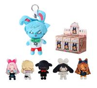 YJacuing Alien Stage Rabbit Series Blind Box Porte-clés en vinyle avec pendentif sous licence officielle Alnst, multicolore, Whole Set, Contains All of 6 Characters