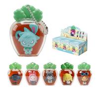 YJacuing Porte-clés Alien Stage Rabbit Series Blind Box Carotte avec mini figurine, breloque officielle de sac mystère de l'anime ALNST (ensemble complet, contient les 6 personnages)