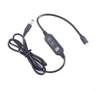 YJCEBGPED Câble de régulation de tension de Type C à 5.5x2.5mm, cordon d'alimentation USB C à DC5525, tensions réglables 5V-9V-12V-15V-20V 3A