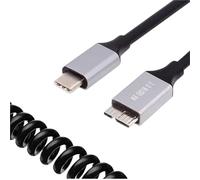 YJCEBGPED Extension de câble enroulé extensible USB 3.0 type-a type-b type-c Micro B mâle femelle 5Gbps for imprimantes à disque dur, appareils photo et ordinateurs(9)