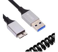 YJCEBGPED Extension de câble enroulé extensible USB 3.0 type-a type-b type-c Micro B mâle femelle 5Gbps for imprimantes à disque dur, appareils photo et ordinateurs(4)