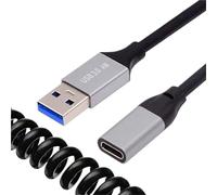 YJCEBGPED Extension de câble enroulé extensible USB 3.0 type-a type-b type-c Micro B mâle femelle 5Gbps for imprimantes à disque dur, appareils photo et ordinateurs(6)