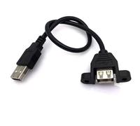 YJCEBGPED Mini Micro USB mâle vers USB B Jack femelle, câble de montage sur panneau d'imprimante, USB2.0 3.0, rallonge de câble Micro USB(1.5m,NO6 USB 2.0)