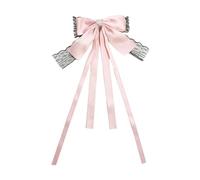 Yjcnelcr Barrettes à cheveux pour femme avec bordure en dentelle - Pince à cheveux élégante en forme de nœud - Pince à cheveux pour mariée - Photographie de queue de cheval - Accessoires de cheveux