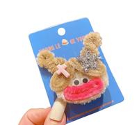 Yjcnelcr Barrettes à cheveux pour femme - Jolie épingle à cheveux en peluche - Pour fille - Tresses de frange - Pinces à cheveux - Accessoires de cheveux pour femmes et filles