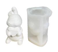 Yjcnelcr Bougie de Pâques en résine en forme de cœur pour loisirs créatifs, bougies, savons, décorations de gâteaux