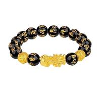 Yjcnelcr Bracelet pour femme - Bracelet porte-bonheur chinois en alliage de pierre de protection - Chaîne de main pour attirer la chance et l'argent - Bijoux pour hommes et femmes - Cadeau pour femmes