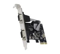 Yjcnelcr Carte port série PCIe vers double RS232 9 broches 2 ports 9 broches haute bande passante pour appareils industriels