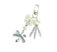 Yjcnelcr Chaîne de téléphone résistante à la décoloration - Pendentif étoile - Décoration pour femmes et filles - Bijoux tendance - Porte-clés avec perles de coquillage