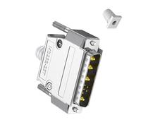 Yjcnelcr Connecteur D-Sub mixte à courant élevé 30 A 9W4 mâle/femelle 5+4D-SUB Pin Power Mixed PCB Mount Utilisation sécurisée Connecteur D-Sub