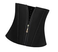 Yjcnelcr Corset pour femme - Ceinture de sport réglable avec fermeture éclair et crochet pour entraînement et façonnage du corps