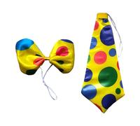 Yjcnelcr Cravate / Serre-tête Clown Parc d'Amusement Park - Pour homme - Style vintage - Pour adulte - Cosplay, nœud papillon plus nœud, 12.87x12.87in
