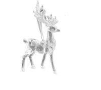 Yjcnelcr Décoration de sapin de Noël en acrylique transparent avec flocons de neige scintillants et breloques angéliques pour décorations de vacances, flocons de neige, rennes, anges, décorations de