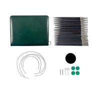 Yjcnelcr Ensemble d'aiguilles à tricoter circulaires interchangeables de 3 à 6,5 mm