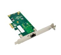 Yjcnelcr EP9660 PCIEx1 Carte réseau Gigabit Fibre WGI210AS Port unique et avec support