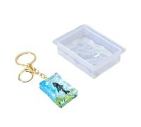 Yjcnelcr Grande résine carrée pour résine époxy Deep Cube Castes en silicone Accessoire pour la préservation des fleurs et projets Castes en silicone