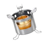 Yjcnelcr Liquid Cube Réchaud de camping avec source de chaleur en acier