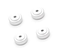 Yjcnelcr Lot de 4 tapis de protection de sol en alliage d'aluminium de qualité supérieure pour composants stéréo, support en aluminium
