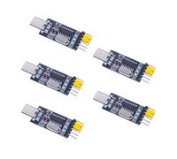 Yjcnelcr Lot de 5 adaptateurs USB vers série pour CH340G Surtension 3,3 V 5 V USB vers UART Serials Convertisseurs Module avec type C