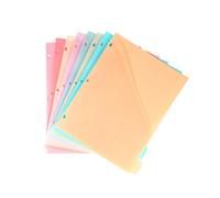 Yjcnelcr Lot de 8 intercalaires colorés en polypropylène robuste pour planificateurs, école, bureau