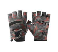 Yjcnelcr Mitaines confortables pour pêcheur UPF50 + Protection solaire Respirante Élastique Pour Unisexe Gants de Pêche Polyester