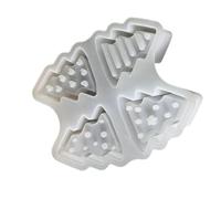 Yjcnelcr Moule en silicone à 4 cavités en forme de sapin de Noël pour photophores, résine époxy, décoration d'intérieur festive