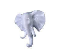 Yjcnelcr Nature Inspire Crochet mural en forme de tête d'animal Installation facile Solution de rangement pour clés Accessoires Décoration de la maison Crochet décoratif adhésif