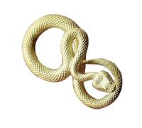 Yjcnelcr Porte-clés serpent artisanal en bronze anti-corrosion pour un usage quotidien Symbole étoile Décoration Voyage Rudiments Porte-clés serpent en bronze, coloré, taille unique